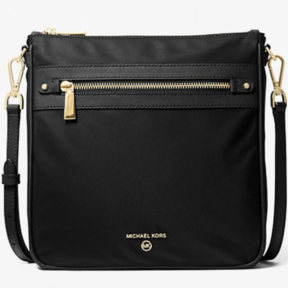 Jet Set Large Nylon Gabardine Messenger Bag